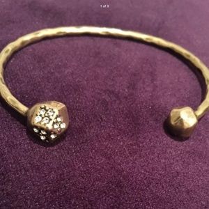 NWT Silpada "on the dot"  brass and Swarovski